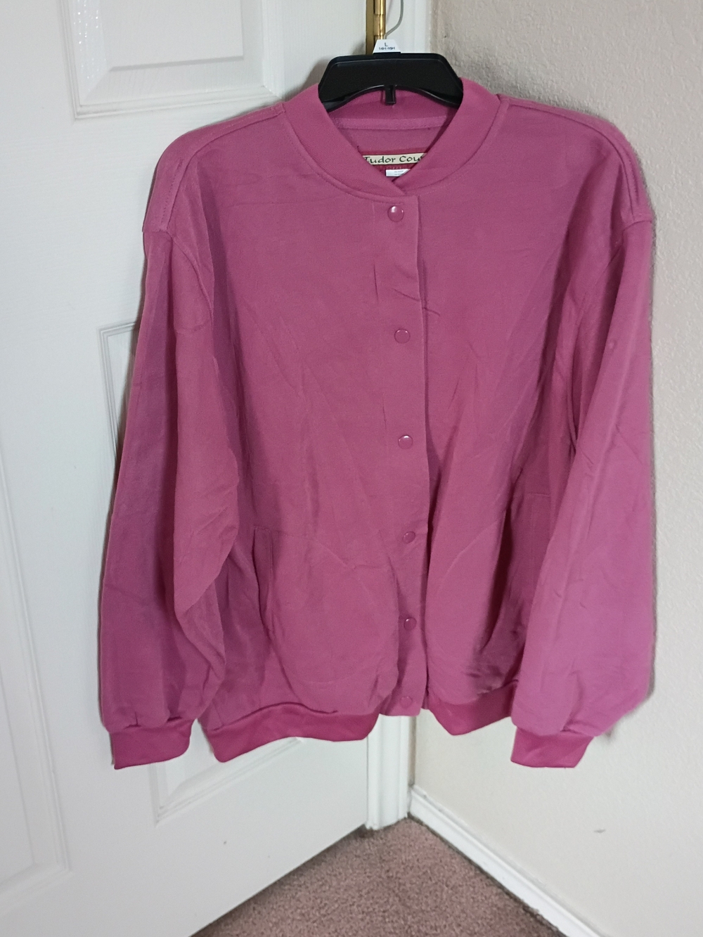 Tudor Court snap-front sweatshirt jacket